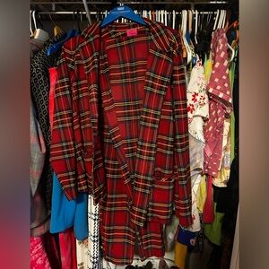 Betsy Johnson x Torrid pant suit, red plaid, Torrid size 2 (18-20)